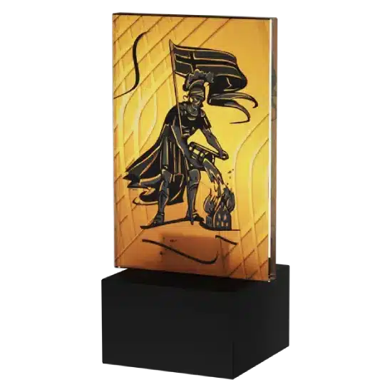 Trophée en Verre Patron des Pompiers AG1-12/FIR1 Trophée en Verre Patron des Pompiers AG1-12/FIR1