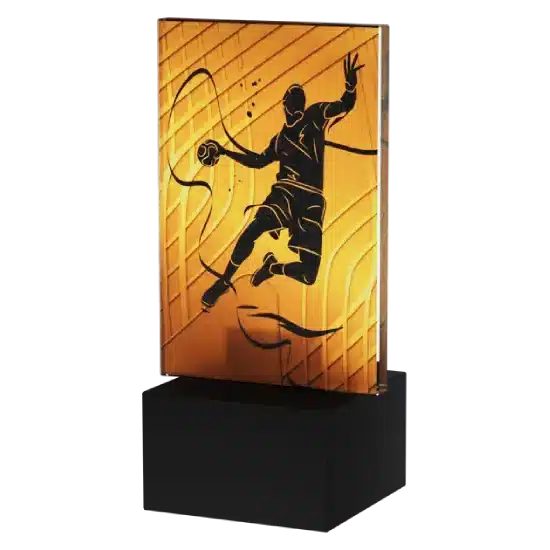 Trophée en Verre Joueur de Handball AG1-12/HAN Trophée en Verre Joueur de Handball AG1-12/HAN