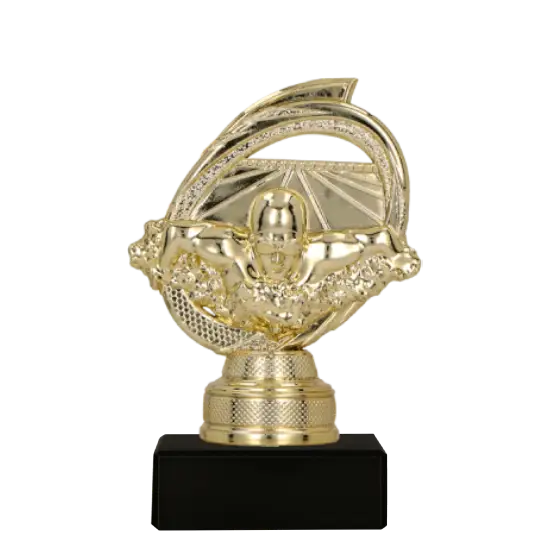 Trophée en plastique Compétitions de Natation S7B311/G Trophée en plastique Compétitions de Natation S7B311/G