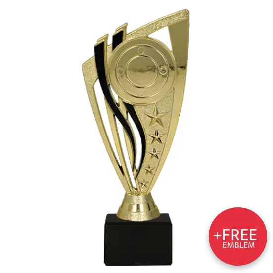 Trophée en plastique Succès S7F258/G/BK Trophée en plastique Succès S7F258/G/BK