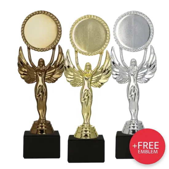 Trophée en plastique Gloire sur le Podium S7F32 Trophée en plastique Gloire sur le Podium S7F32