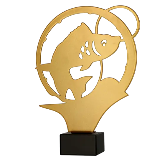 Trophée en métal Poisson ML-FIS3 Trophée en métal Poisson ML-FIS3