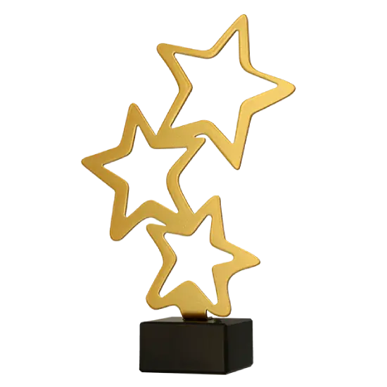 Trophée en métal Étoiles ML-STA Trophée en métal Étoiles ML-STA