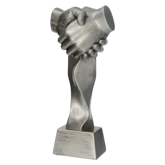 Trophée en résine Mains Serrées RFST3019 Trophée en résine Mains Serrées RFST3019