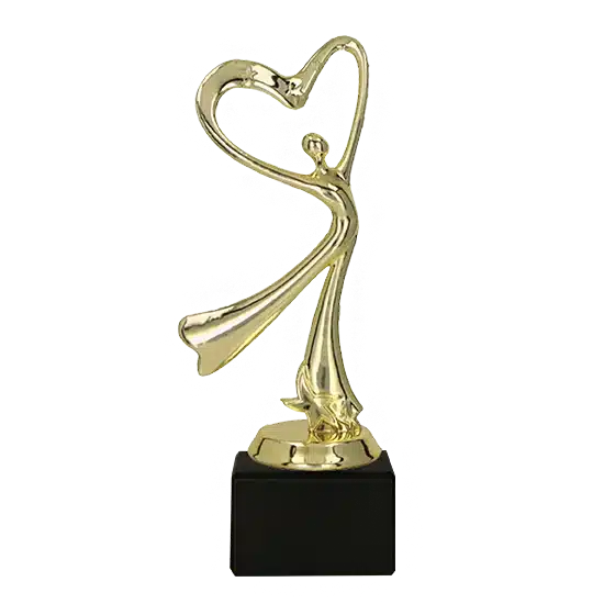Trophée en plastique Danseuse Passionnée S7F198 Trophée en plastique Danseuse Passionnée S7F198