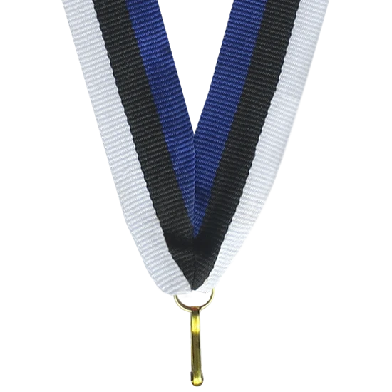 Ruban pour médaille V2-BL/BK/W Ruban pour médaille V2-BL/BK/W