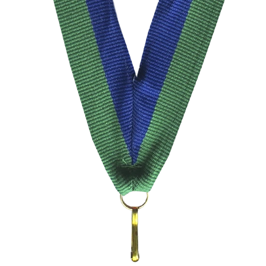 Ruban pour médaille V2-BL/GN Ruban pour médaille V2-BL/GN