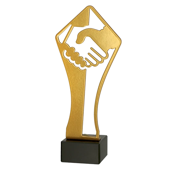 Trophée en métal Poignée de Main ML-HUG Trophée en métal Poignée de Main ML-HUG